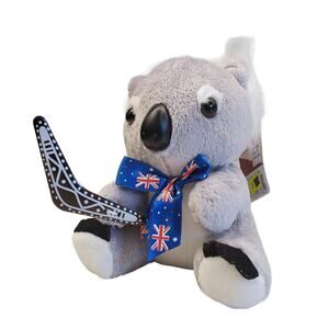 Australian Koala Boom Up Souvenirs Boomerang Koala Plush Bear